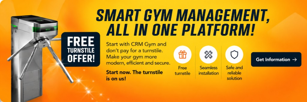 CRM Gym free turnstile offer