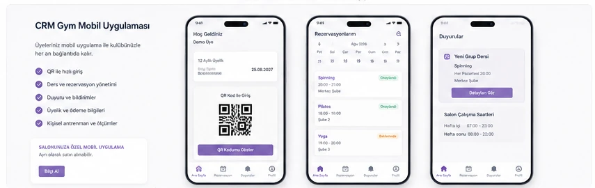 CRM Gym Mobile Platform